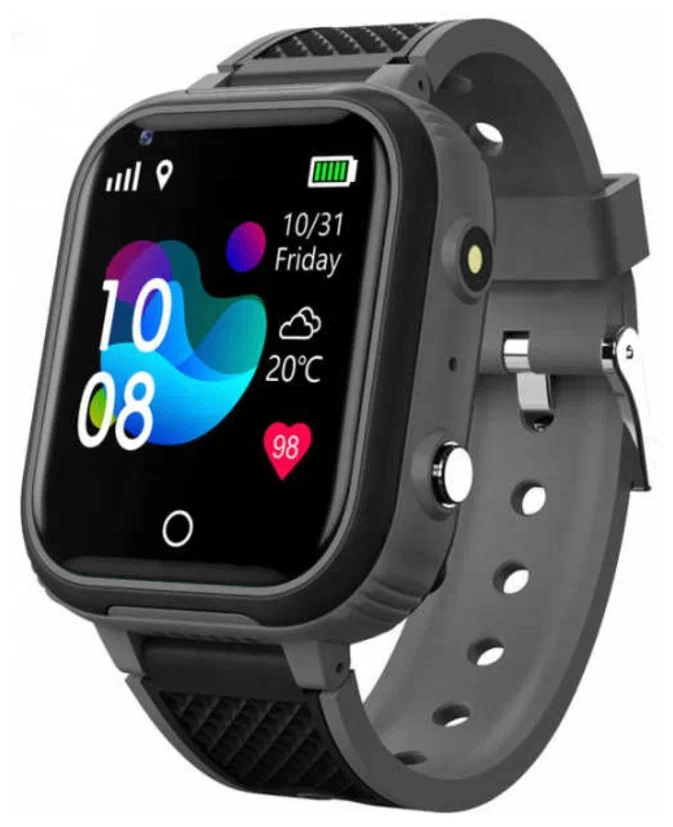 Умные детские часы LT-21 HUD+ 4G LTE / Series 2023 /Черный