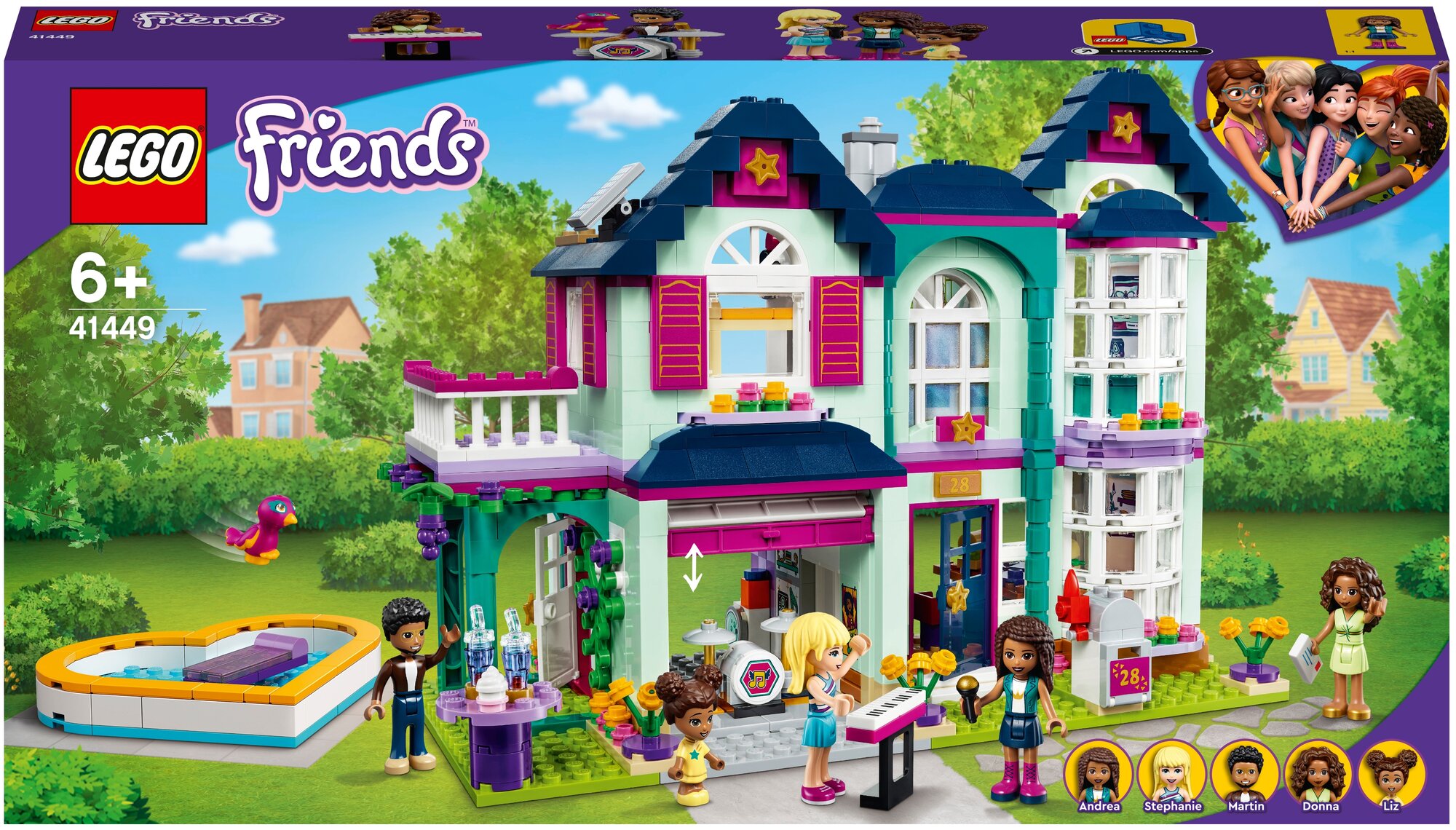 Конструктор LEGO Friends 41449 Дом семьи Андреа - фото №1