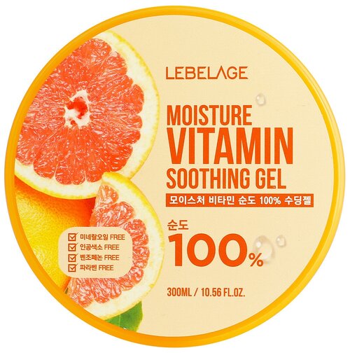 Lebelage Гель для тела Moisture Vitamin Soothing Gel увлажняющий успокаивающий, 300 мл