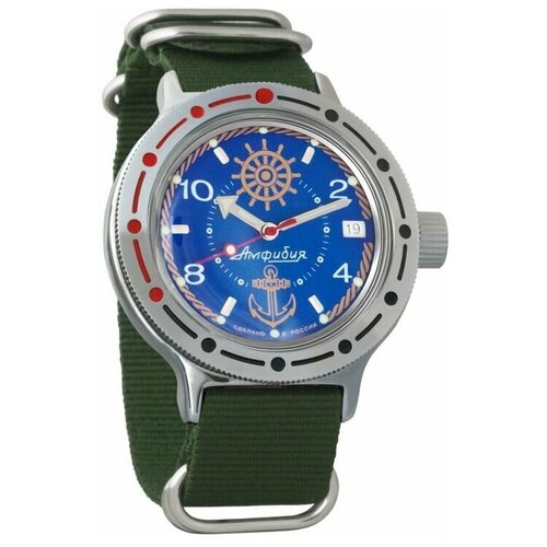 фото Наручные часы восток мужские наручные часы восток амфибия 420374, зеленый