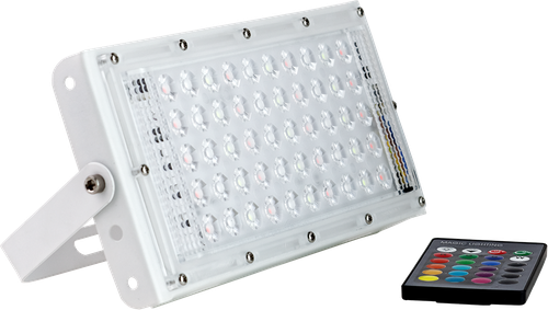 Прожектор светодиодный Glanzen FAD-0030-50-RGB, 50 Вт, свет: RGB