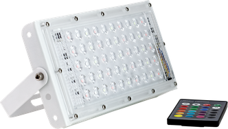 Светодиодный прожектор 50Вт GLANZEN FAD-0030-50-RGB