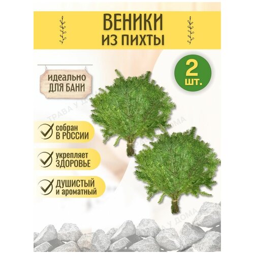 Веники для бани из пихты 2 шт веники для бани зверобой и пижма 2 шт