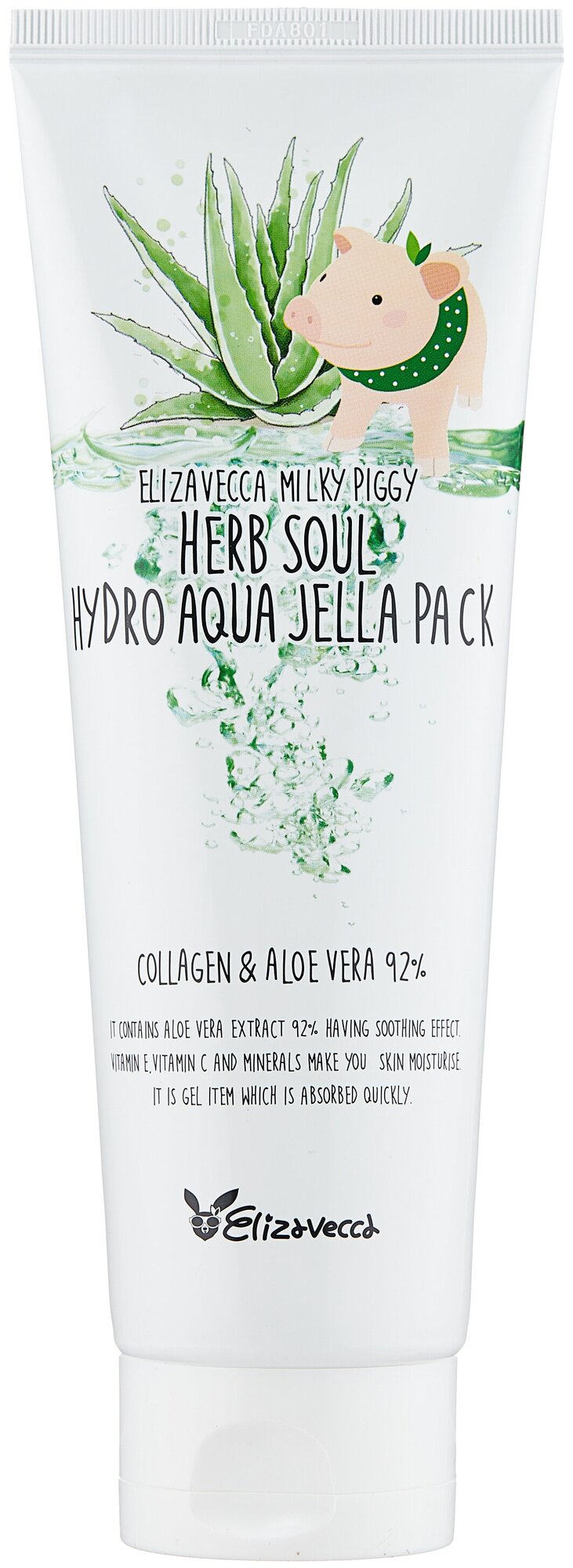 Elizavecca Milky Piggy увлажняющая маска Herb Soul Hydro Aqua Jella Pack