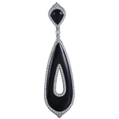 фото Подвеска element47, серебро, 925 проба, оникс синтетический