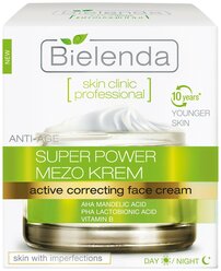 Skin Clinic Professional Anti-age Super Power Mezo Cream Активный корректирующий крем для лица день/ночь, 50 мл