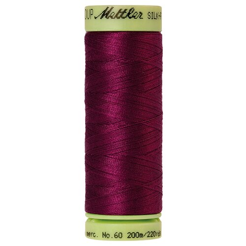 Нить для машинного квилтинга SILK-FINISH COTTON 60, 200 м 100% хлопок 0157 Sangria ( 9240-0157 )