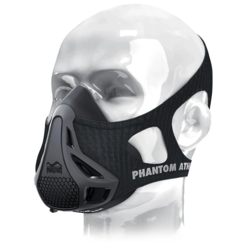 фото Тренировочная маска phantom training mask/маска для бега/спортивный инвентарь для фитнеса/инвентарь для спорта/черная/размер m forall