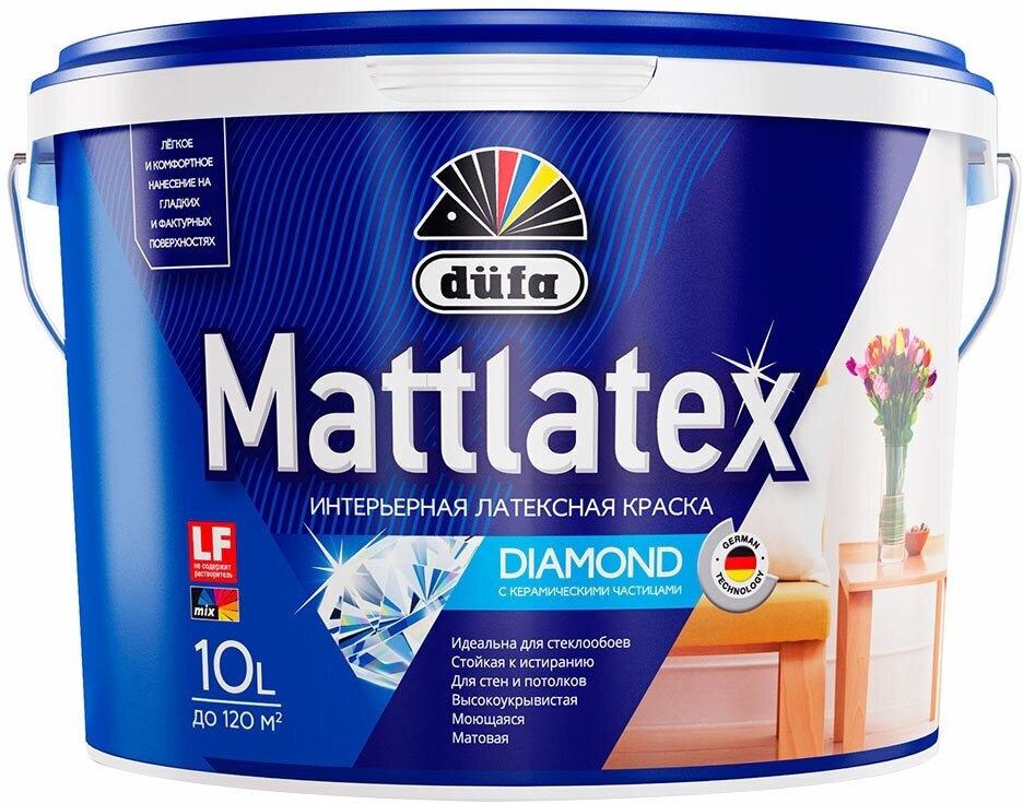 Dufa ВД краска MATTLATEX RD100 10л Н0000000249