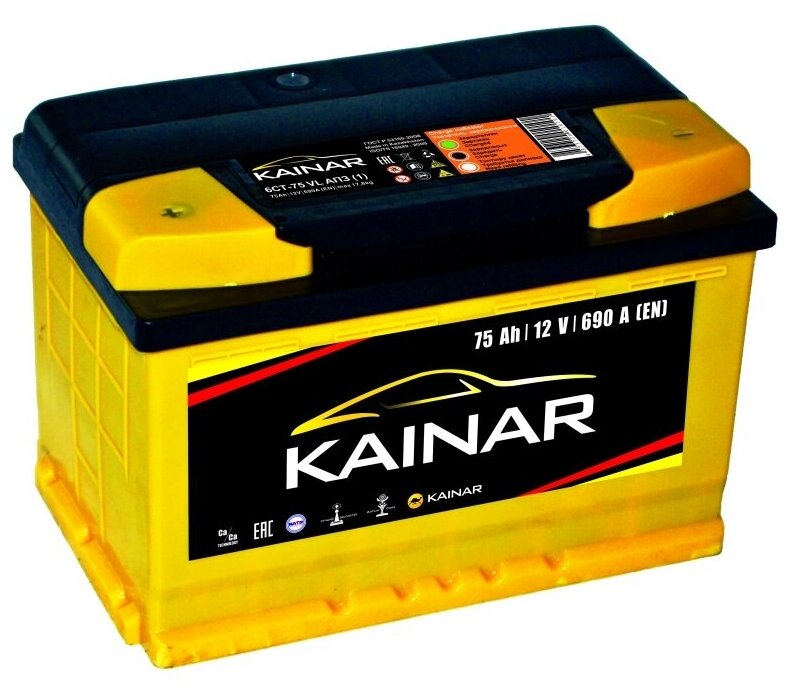 Аккумуляторная батарея KAINAR 6СТ75