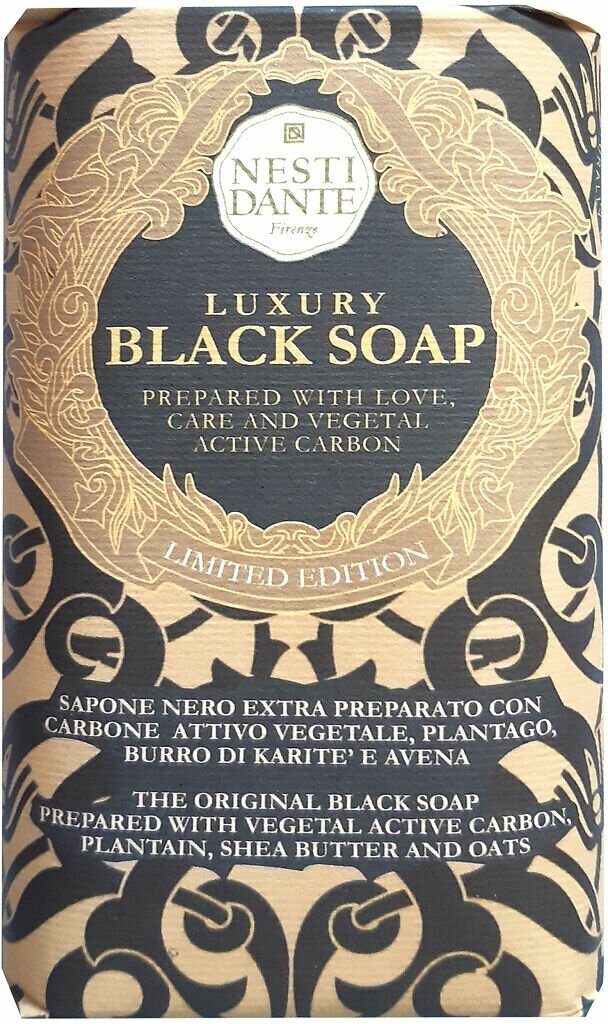 Nesti Dante мыло Luxury Black Soap Роскошное Чёрное 250 г 1 шт