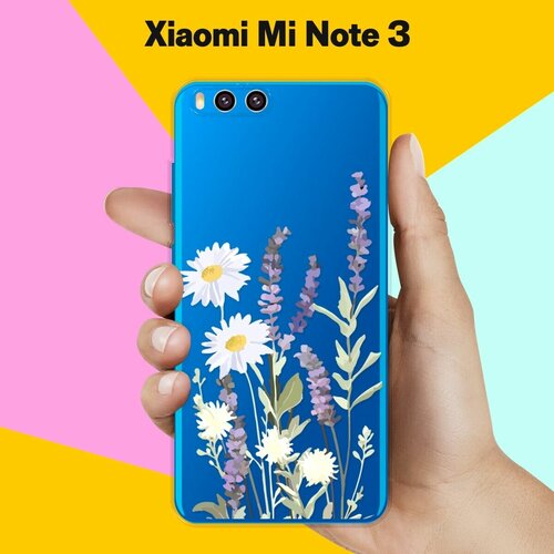 Силиконовый чехол на Xiaomi Mi Note 3 Цветы / для Сяоми Ми Ноут 3