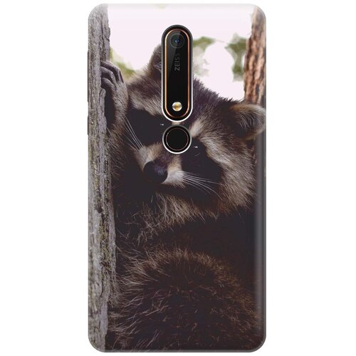 фото Cиликоновый чехол на nokia 6 / нокиа 6 с принтом "енотик" gosso