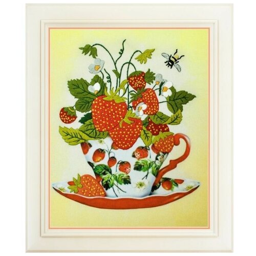 Набор для вышивания Olanta  "Клубничный чай ", 15x20 см