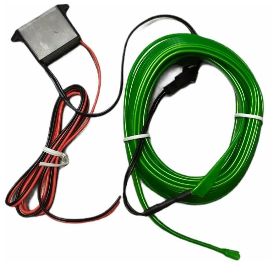 Светодиодная лента SmartElectronics 3м,12В,120 LED/m Неоновая лента в авто,машину,автомобиль/Зеленый - фотография № 8