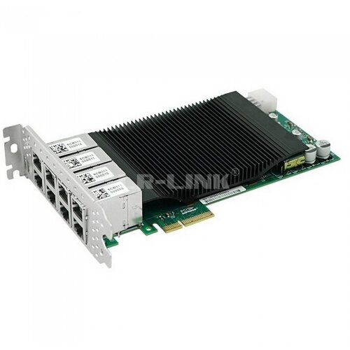 LRES2008PT PCIe 2.1 x4, Intel i350, 8*RJ45 1G NIC Card, Dual Slot (302359)