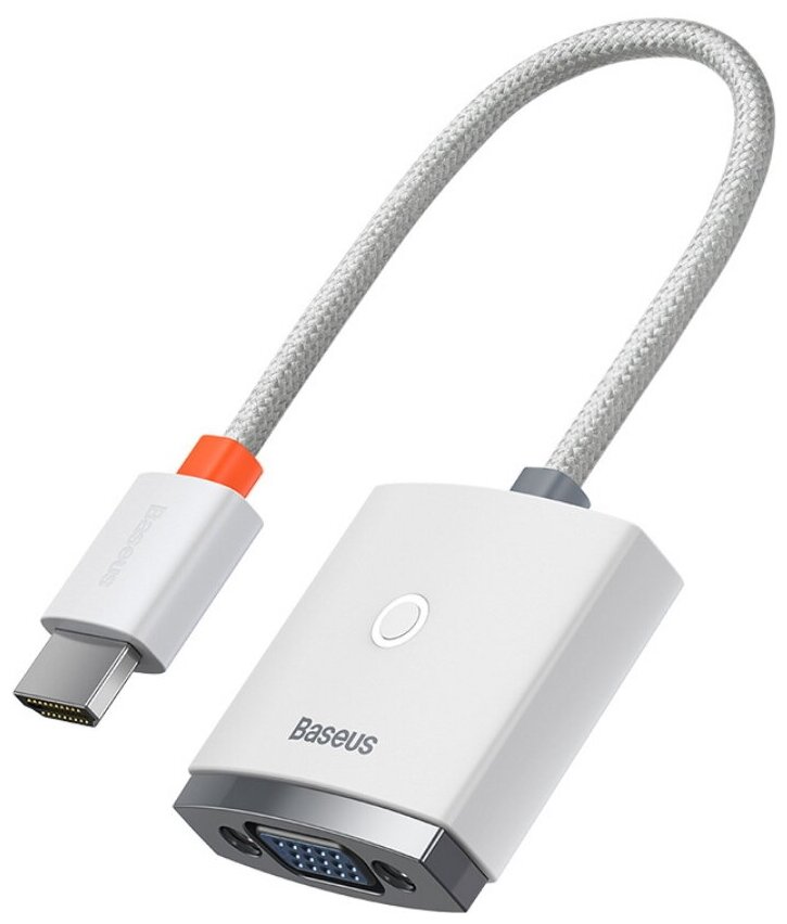 Адаптер-переходник Baseus Lite Series Adapter HDMI to VGA White (WKQX010002)