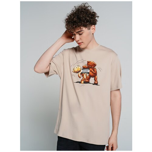 фото Футболка твое 77635 размер l, светло-бежевый