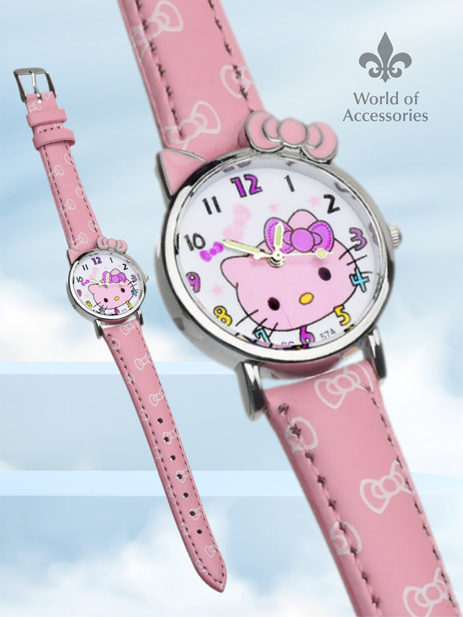 Наручные часы World of Accessories, розовый — фото 1