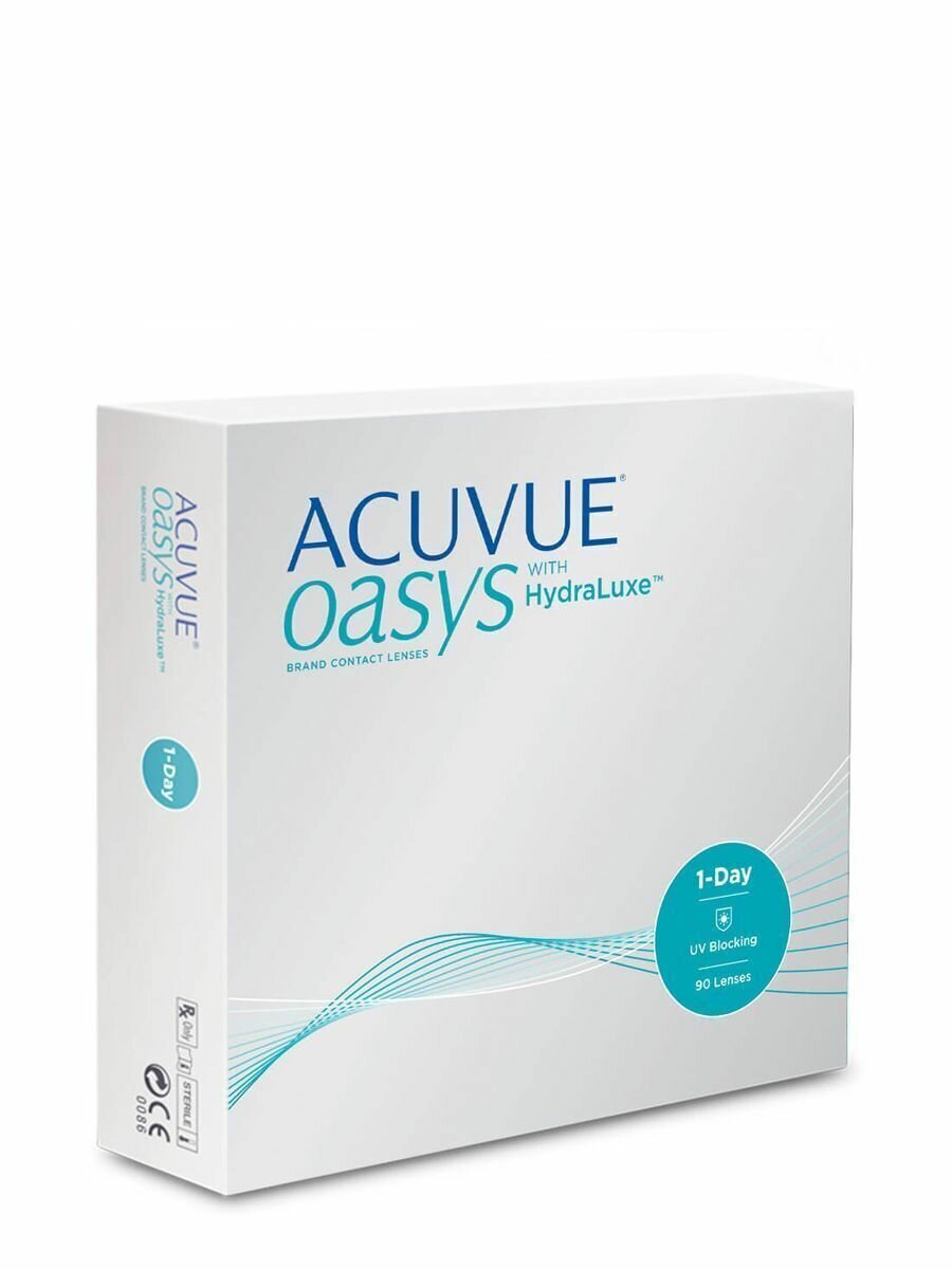 Контактные линзы ACUVUE OASYS 1-Day with HydraLuxe (90 линз) -5.75 R 8.5