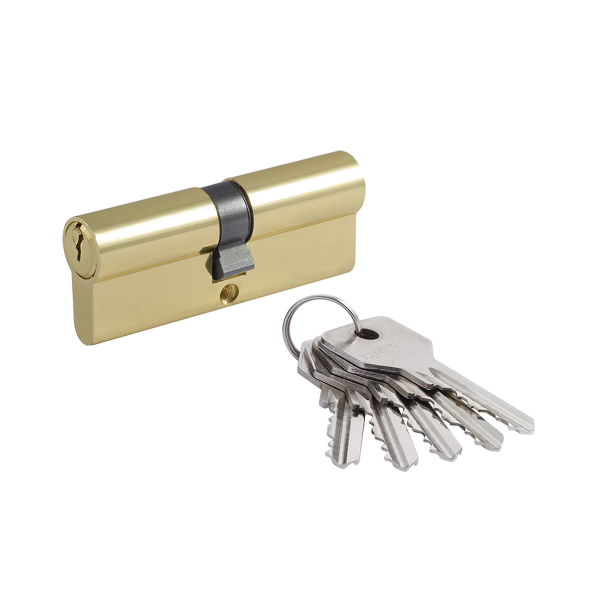 Цилиндровый механизм Нора-М STD AL Л-80 (40-40) ключ/ключ золото