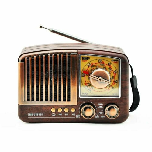 FM колонка NS-3381BT ОЕМ портативная бордовая арт55013229 375000₽