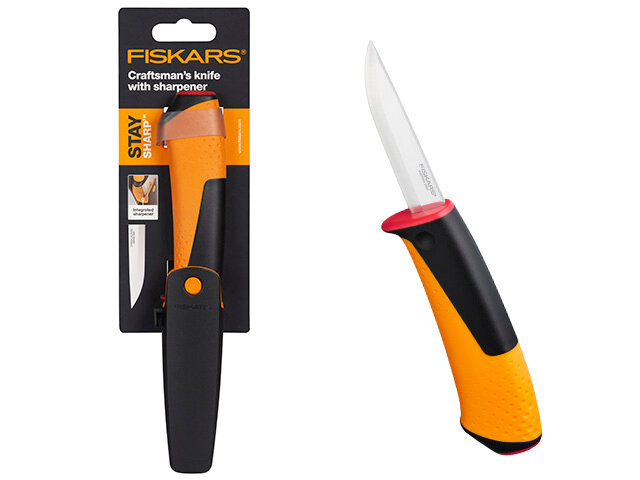 Нож Fiskars с точилкой 1023620