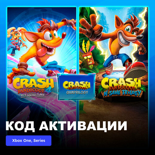 игра unravel yarny bundle xbox one xbox series x s электронный ключ аргентина Игра Crash Bandicoot - Quadrilogy Bundle Xbox One, Xbox Series X|S электронный ключ Аргентина