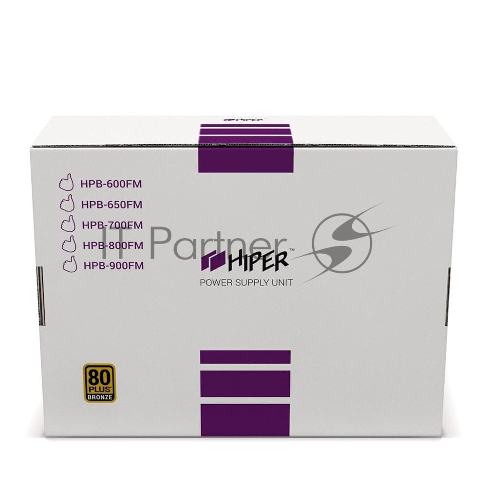 PSU HIPER HPB-800FM (ATX 2.31, 800W, ActivePFC, 140mm fan, Full-modular, Black) BOX - фото №19