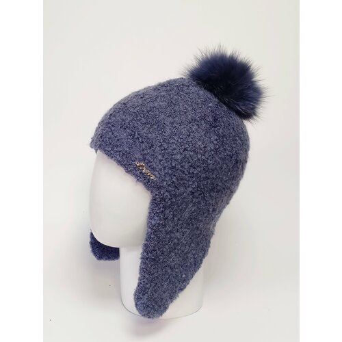 фото Шапка ушанка oven triko, размер 55/60, серый