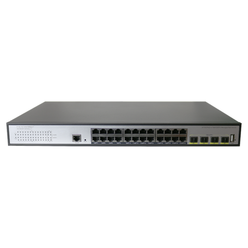 Управляемый коммутатор XVI SWP4124, 28-портовый, 24RJ45+4SFP+1Console+ 1USB, 24PoE+, 400В