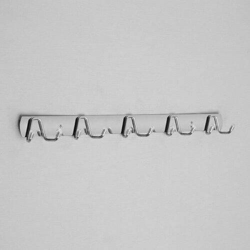 Вешалка с пятью 2-рожковыми крючками VC103 цвет хром 675₽