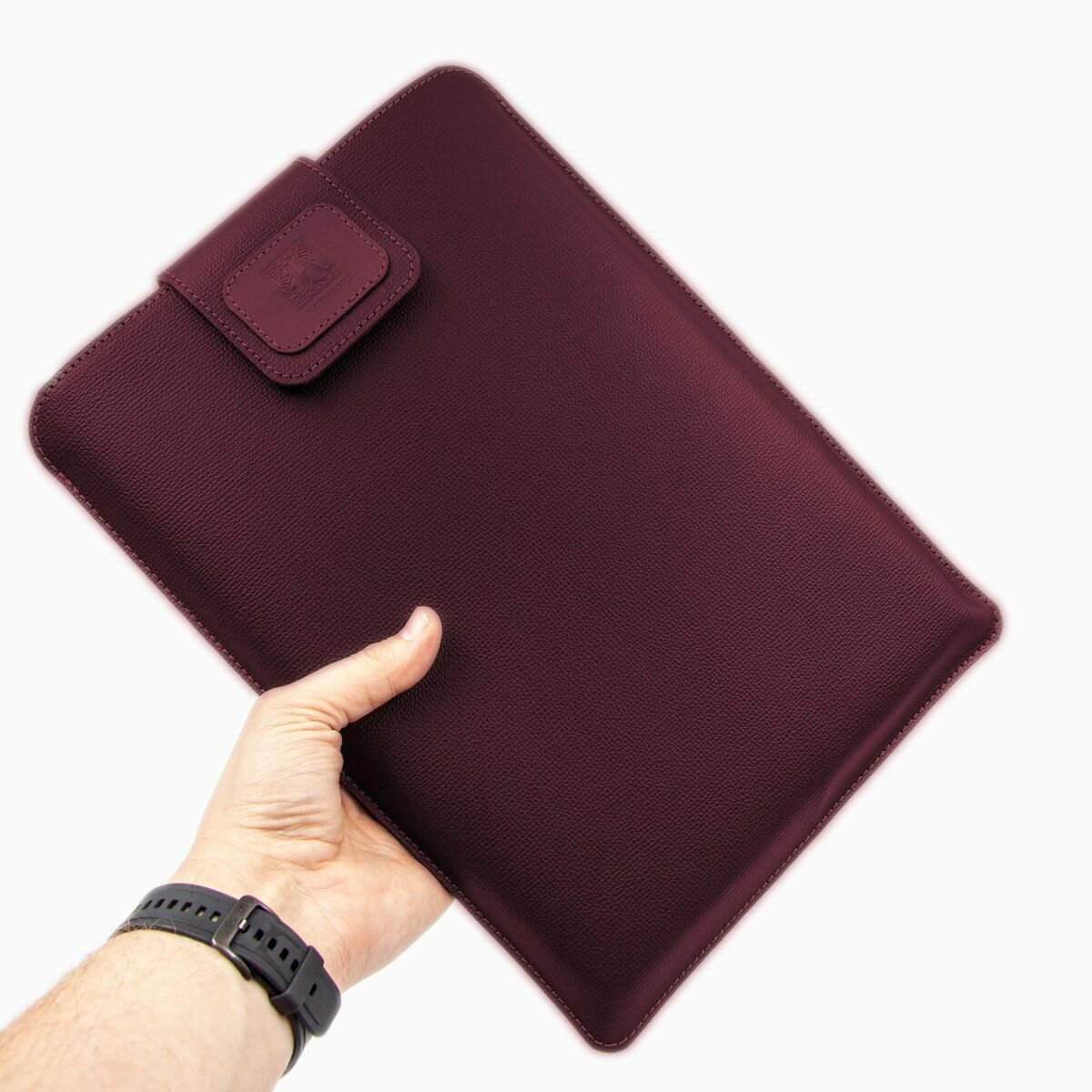 Кожаный чехол для Macbook 15 Air (2023), обложка для ноутбуков 14-15 дюймов, J. Audmorr - Weybridge 15 Merlot, бордовый