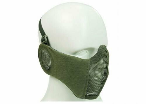 Маска на нижнюю часть лица, с ушами Олива