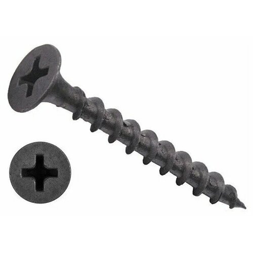 Саморез 3,5х51 по дереву (оксид) 200 шт — фирменная упаковка Мастер Дом