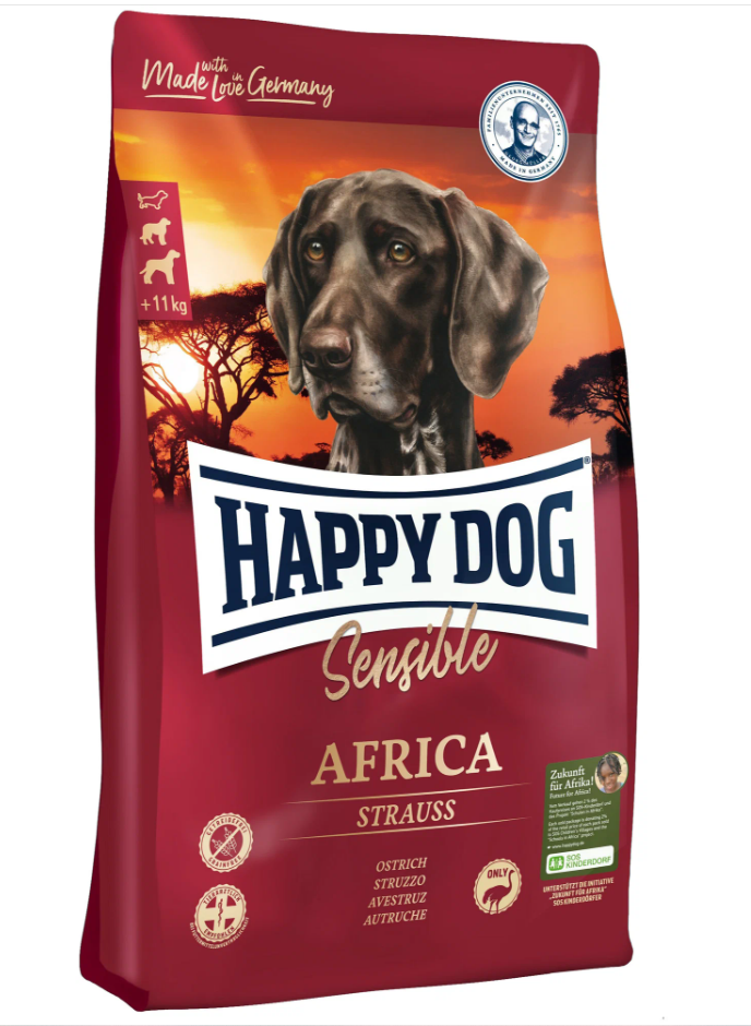 Сухой корм для собак Happy Dog Supreme Sensible страус, с картофелем 1 уп. х 1 шт. х 12.5 кг