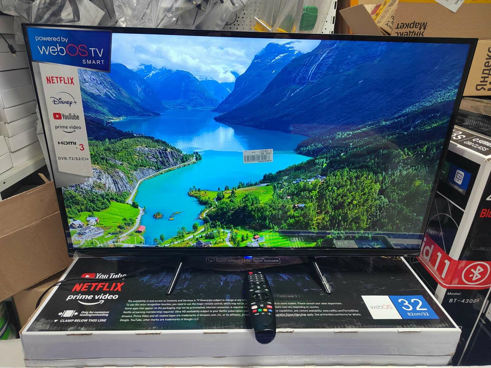 Телевизор Smart TV 32 с WebOS от LG, пульт указка