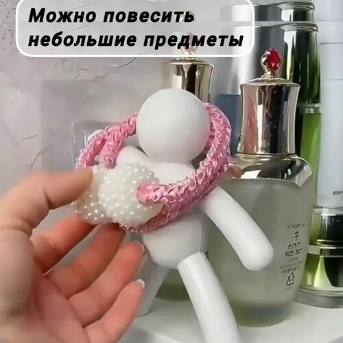 фото Полка для ванной и кухни настенная с человечками, 2шт