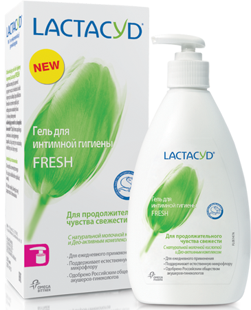 Набор из 3 штук Гель для интимной гигиены LACTACYD Fresh Освежающий 200мл