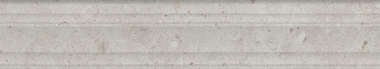 Риккарди Бордюр серый светлый матовый структура обрезной BLF010R 40x73