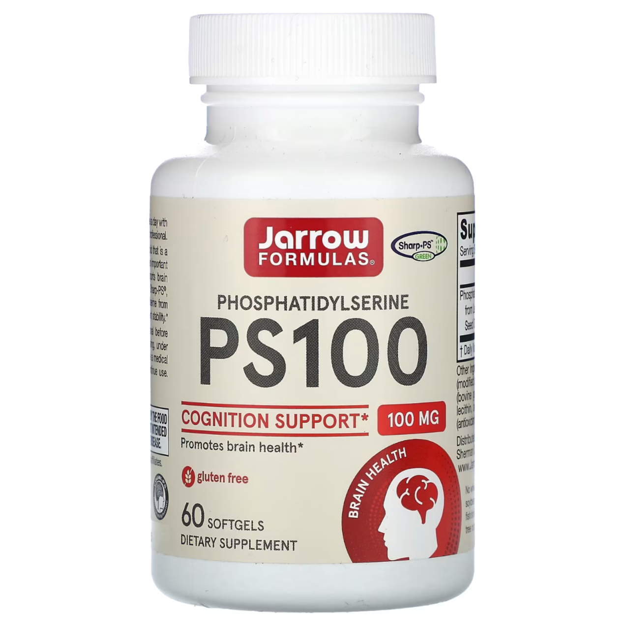 Jarrow Formulas PS100 100 mg, 60 softgels/"ПС100 100мг" 60 жел. капс.