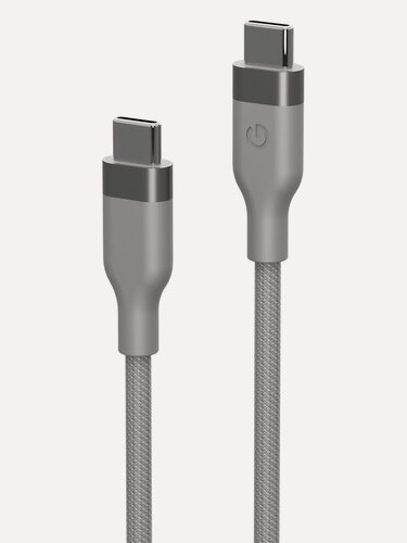 Изображение товара EnergEA Кабель HELIX USB-C to USB-C 100W 480 Mbps Magnetic Natural 1.5m