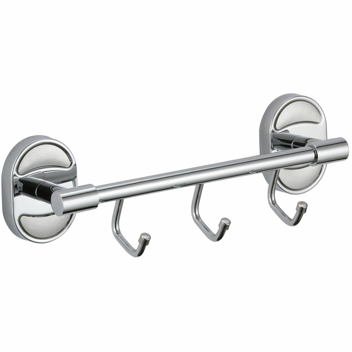 Планка с 3 крючками Savol S-008204-3 нержавеющая сталь глянцевая хром