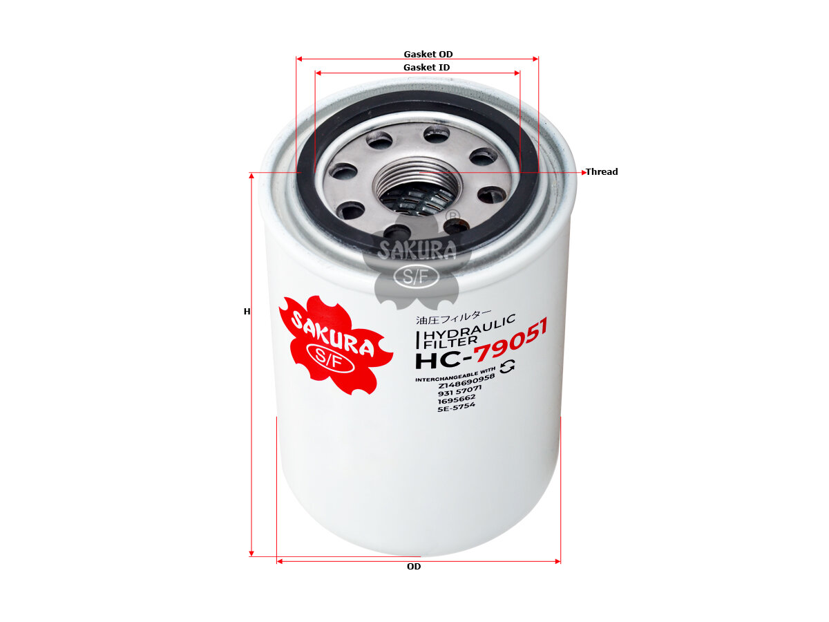 Фильтр масляный HCV Sakura HC79051