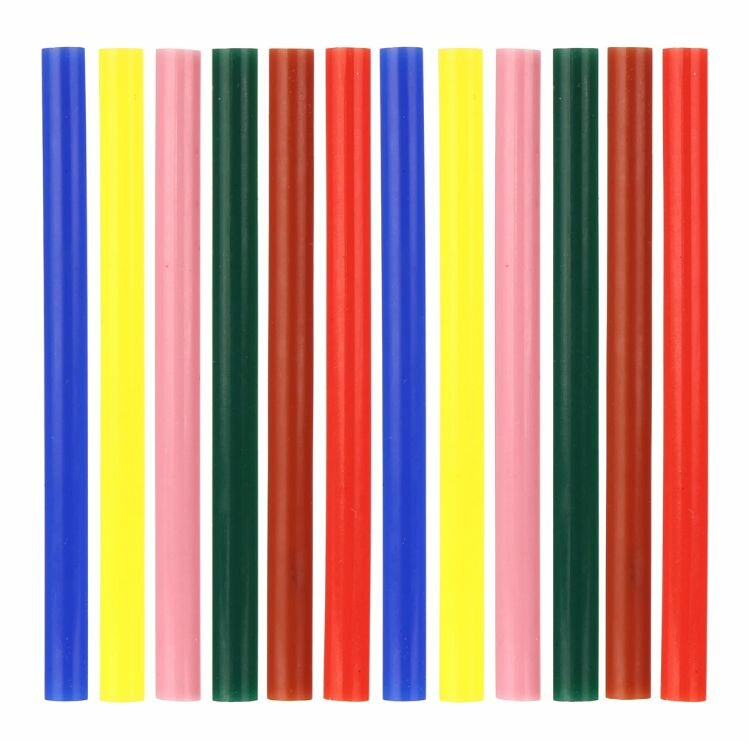 Клеевые стержни ПРАКТИКА 7х100 мм 12 шт 6 цветов