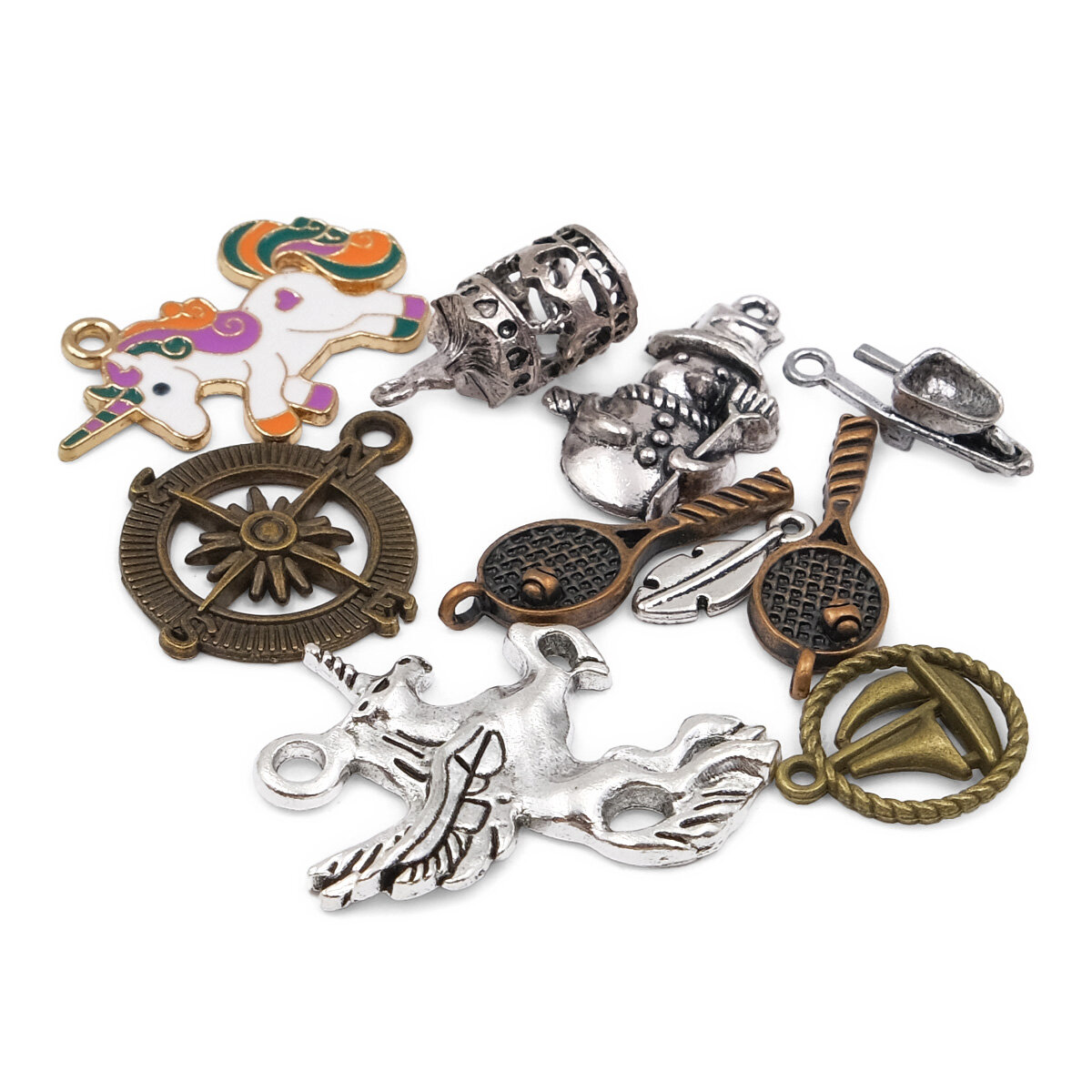 Подвески для рукоделия набор №1, металлические, 10 шт, Astra&Craft — фото 1