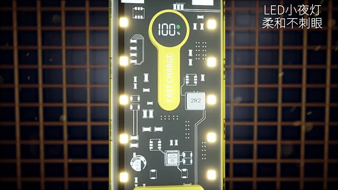 Внешний аккумулятор Quercus huanensis Punk Mecha, 10000 mAh, с кабелем ...