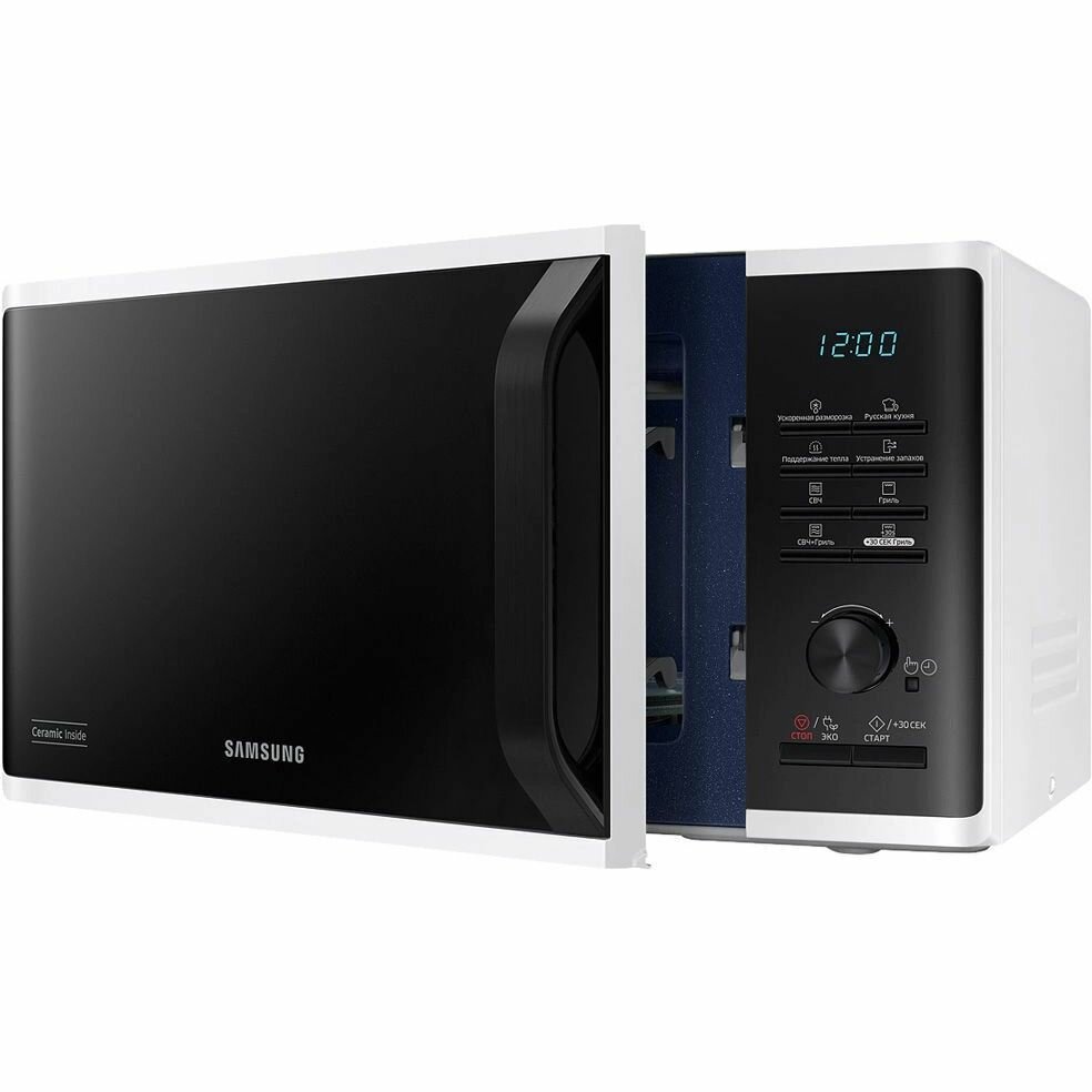 Микроволновая печь Samsung MG23K3515AW/BW 23л. 800Вт белый/черный — фото 1