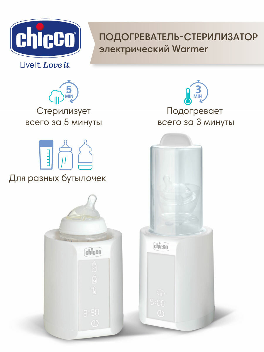 Подогреватель стерилизатор электрический Chicco Warmer для бутылочек и пустышек