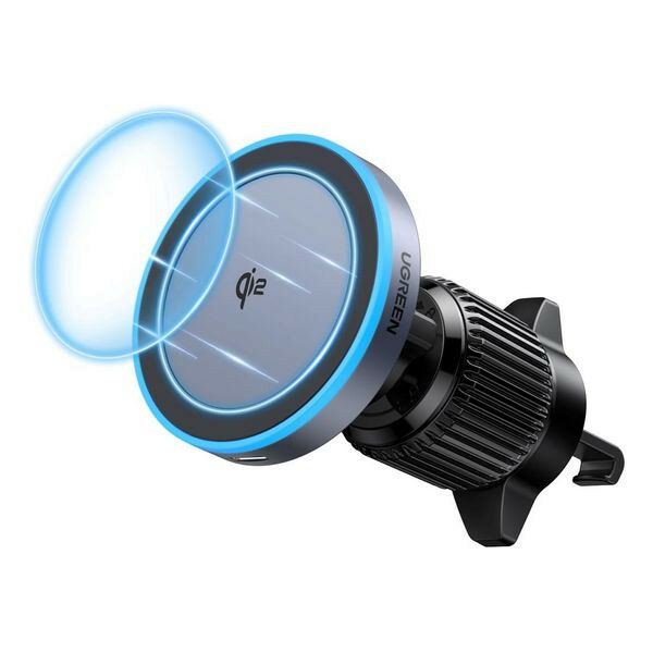 Беспроводное автомобильное зарядное устройство Ugreen W708 Magnetic Car Wireless Charger Qi2 (35970) черный